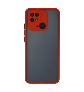 Xiaomi Redmi 10c Kılıf Montreal Silikon Kapak - Kırmızı