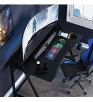 Zizuva Tasarım Monitör Raflı Siyah Gaming&Çalışma Masası
