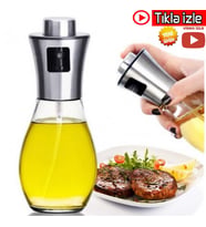Sprey Yağdanlık Cam Şişe 200 Ml Kolay Püskürtme Zeytinyağı Sprey Şişesi Çok Amaçlı Spreyli Cam Şişe