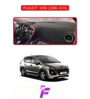 PEUGEOT 3008 (2008-2016) Uyumlu Torpido Örtüsü Yansıma Önleyici Tam Koruma Kolay Montaj J9