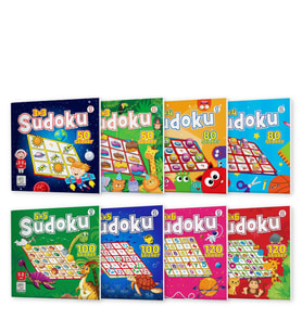Stickerlı Sudoku Seti (8 Kitap - 700 Adet Sticker) (Çok Renkli)