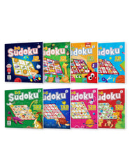 Stickerlı Sudoku Seti (8 Kitap - 700 Adet Sticker) (Çok Renkli)