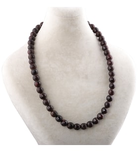 Garnet (LAL) Doğal Taşlı Tek Dizi Kolye