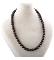 Garnet (LAL) Doğal Taşlı Tek Dizi Kolye