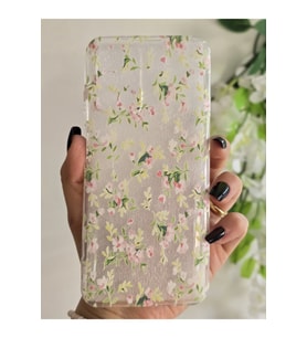Xiaomi Redmi 10 2022 Uyumlu Çiçekler Desenli Şeffaf Telefon Kılıfı
