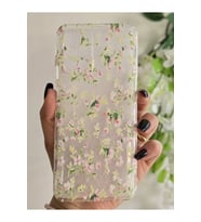 Xiaomi Redmi 10 2022 Uyumlu Çiçekler Desenli Şeffaf Telefon Kılıfı