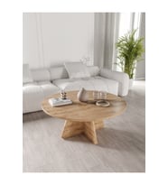 Meşe Desenli 90cm Orta Sehpa