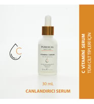 Pureical C vitamini Serumu, hyaluron, %5 Ascorbyl Tetraisopalmitate, aydınlatıcı, ton eşitleyici serum 30 mL