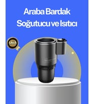 Araç İçi Isıtıcı Soğutucu Bardaklık 60°C Isıtma -4°C Soğutma