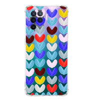 PrintiFy Oppo A94 Uyumlu Water Color 1 Baskılı Şeffaf Köşe Korumalı Antişok Kılıf