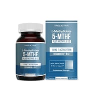 Triquetra L Methyl Folate 15mg Plus Methyl B12 Cofactor – High Potency, 5-MTHF Form - Mood, Methylation, Cognition – Bioactive Forms of Vitamin B9 & B12 (60 Capsules .Best Seller.