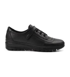 Voyager 7666 Kadın Siyah Deri (36-41) Comfort Ayakkabı