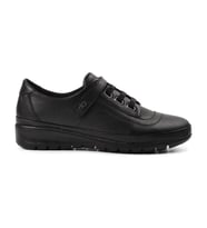 Voyager 7666 Kadın Siyah Deri (36-41) Comfort Ayakkabı
