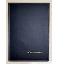 100 Yaprak Nöbet Defteri (200 Sayfa - 23x32 cm) Sunideri Sert Kapak Lüks Ciltli Öğretmen Ders Takip, Devamsızlık ve Denetim Çizelgeli Okullar & Dershaneler İçin İdari Kayıt Defteri