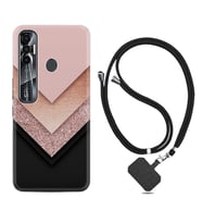 Tecno Spark 6 6 Go 8C 8 Pro 7 7 Pro Kılıf Boyun Askılı Silikon Great Marble 1405
