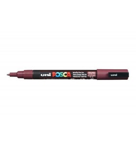 Uni Posca PC-3M Boyama Markörü 0.9-1.3 mm ŞARAP KIRMIZI 
