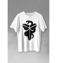 Kobe Bryant Black Mamba Snake Nba Basketball Baskılı Tişört Unisex T-shirt (Beyaz)