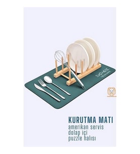 Bulaşık Durulama Kurutma Matı Süzücü Emici D.Reohouri Design