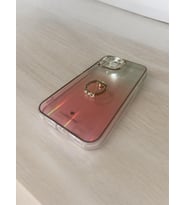 IPHONE 13 Pro Max Simli Yüzüklü Telefon Kılıfı (Pembe)
