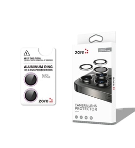 Apple iPhone 16 Uyumlu Zore CL-12 Premium Safir Parmak İzi Bırakmayan Anti-Reflective Kamera Lens Koruyucu (Pembe)