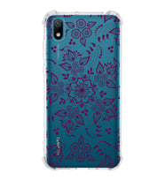 Huawei Y5 2019  Köşe Korumalı Antişok Kapak Nostalji Desen Tasarımlı Şeffaf  Kılıf