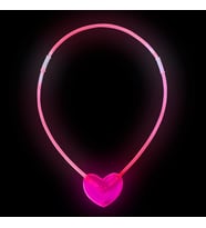 Nessiworld Karanlıkta Yanan Glow Stick Kalp Şekilli Kolye 6 Renk 6 Adet