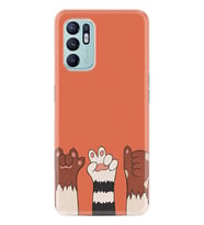 Oppo Reno 6 Kılıf Resimli Desenli Silikon Platinium Series Three Hand 1818