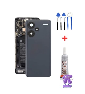 Redmi Note 13 Pro+ Plus Arka Kapak Pil Batarya Kapağı Kamera Lensli 23090RA98G Uyumlu + Tamir Kiti