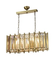 AVONNI AV-65222-YM-E Eskitme Kaplama Modern Avize E14 Metal Kristal 65x22cm