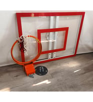 Mia Basketbol Panya Seti Yaylı Çember 90*120 8 mm Solid Polikarbon Panya