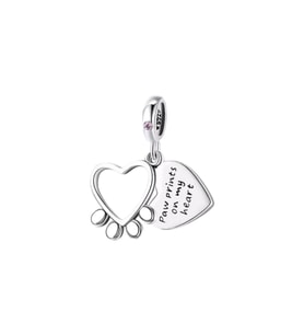 Kalbimdeki Pati İzi Charm  925 Ayar Gümüş