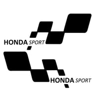 h onda sport Etiket Yapıştırma 30cmx11cm MMD225