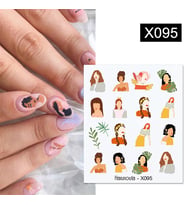 Su transferli nail art sticker X095 (52340-15)