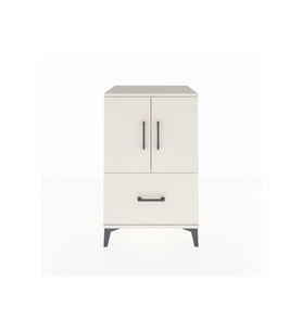 Hyperion Komodin 2 Raflı Tek Çekmeceli 2 Kapaklı 60x44x96 Aytaşı-Aytaşı