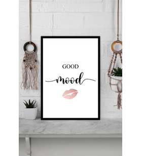 Good Morning Temalı Çerçeve Görünümlü Mdf Tablo