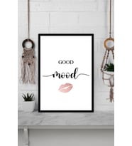 Good Morning Temalı Çerçeve Görünümlü Mdf Tablo