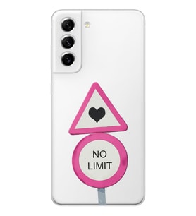 Samsung Galaxy S22 Uyumlu No Limit Tasarımlı Şeffaf Telefon Kılıfı