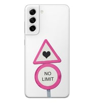 Samsung Galaxy S22 Uyumlu No Limit Tasarımlı Şeffaf Telefon Kılıfı