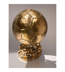 Ballon D'or Messi Altın Balon Kupa 20 Cm (1kg )