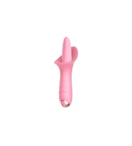 Tırtıklı Dil Vibratör Pembe