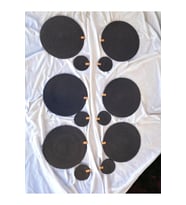 Siyah Amerikan Servis ve Bardak Altlığı Seti - Supla Takımı - 6'lı Set (33)