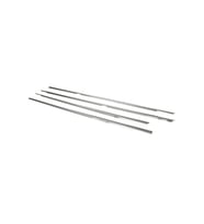 Tipo Tempra Cam Çıtası 4 Parça Krom Paslanmaz Çelik (Metal)