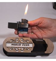 Çakmak Kişiye Özel İsim Yazılı ve Mdf Tasarım Kutulu No:82