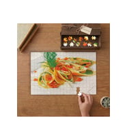 Meyveli Krepler Tasarımı 240 parça Ahşap Puzzle Ahşap Kutuda MP01882