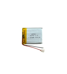 403443 3.7V 520 MAh Li-Polymer Pil Devreli/1.5A