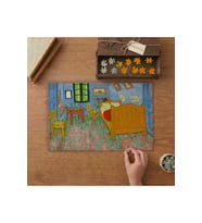 Van Gogh - Yatak Odası Eseri Tasarımı 240 parça Ahşap Puzzle Ahşap Kutuda MP03880