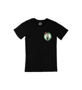 Boston Celtics Cep Logo Tasarımlı Siyah Tişört