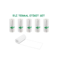 Çocuk Kamera Fotoğraf Makinesi 5li Set Termal Fotoğraf Etiketi