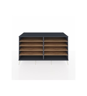Kronos Konsol 8 Raflı  176x59x99 Antrasit-Antrasit/Çam