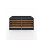 Kronos Konsol 8 Raflı  176x59x99 Antrasit-Antrasit/Çam